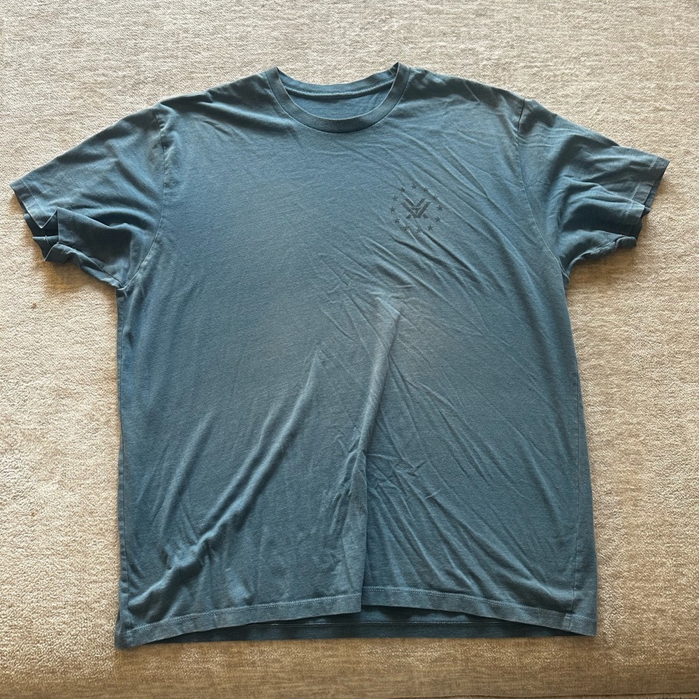 Classic Blue Crew Neck Short Sleeve Tee